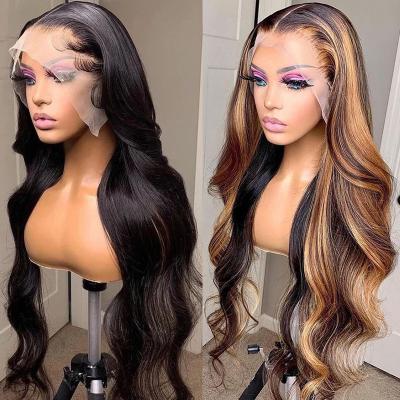 China No Tangle No Lace Hair Full Hd Transparent Brazilian Lace Front Wig Body Wave 360 ​​Shedding Hair Wig Pre Plucked Front Color Women Human Hair Wigs For 13x6 Lace for sale