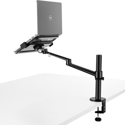 China (Size) 360 Rotation Adjustable Aluminum Alloy 2 in 1 Tablet Computer Laptop Stand Holder Arm Desk Desk Bracket for sale