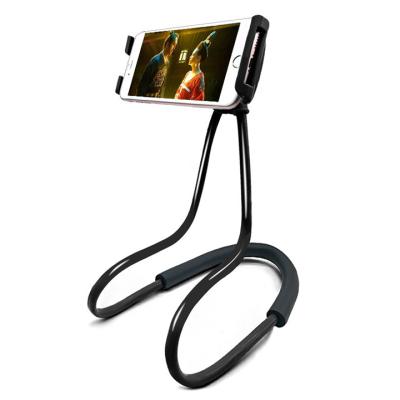 China Universal Adjustable Neck Style Portable Desk Stand Mobile Phone Holder Adjustable Hanging Lazy People for sale