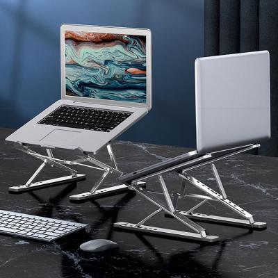 China Foldable Laptop Stand 7 Angels Aluminum Alloy Reddit Desktop Computer Best Rise Portable/Foldable/Adjustable Stable Transparent Cushion Pad for sale