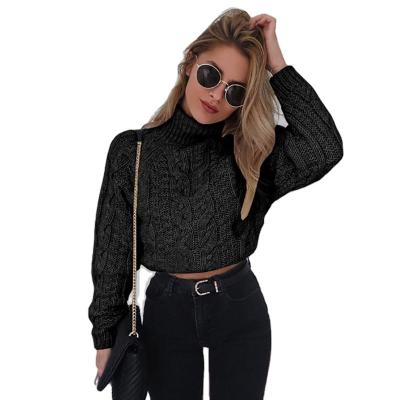 China hot-selling women's Anti-wrinkle Amazon tortoise twist neck knit high quality short sleeve pullover women's sweater for sale