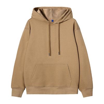 China Anti-wrinkle Spring and Autumn Cotton Sweater 380G Terry Solid Color Loungewear Hooded Loose Ground Brand Tide for sale