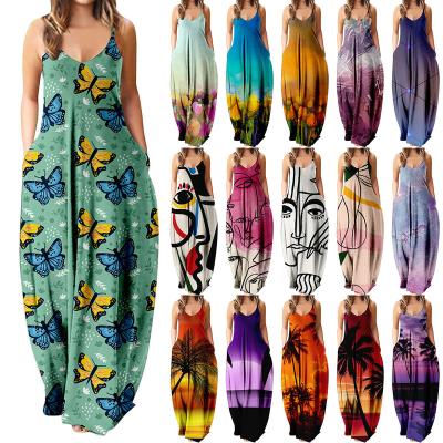 China 2022 New Waist Women's Fashion Slim Skirt TRANSLUCENT Oil Painting Abstract Bride Dress for sale