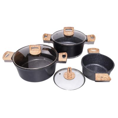 China Sustainable Professional China Cooking Pot Aluminum Cookware Setchina Cookware Set for sale