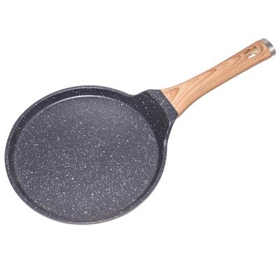 China 25cm Durable Die Cast Aluminum Non Stick Pizza Pan Steak Frying Grill Pan Barbecue 3003 Series for sale