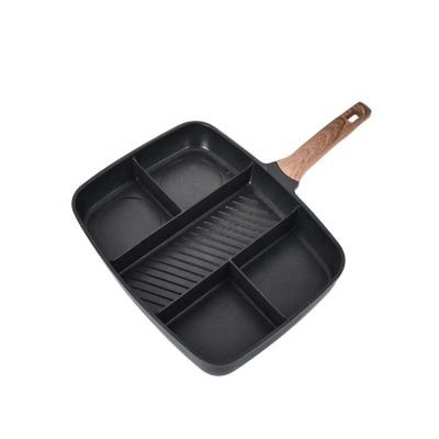 China Factory Manufacture Sustainable High Quality Die Korean Cast Aluminum Barbecue Grill Pan for sale