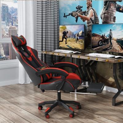 China Red Gaming Chair Spinning Computer Racing Chair For Gamer With Adjustable Armrest Silla oficina for sale