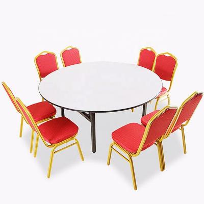 China Modern Sliver Used Aluminum Steel Metal Restaurant Hotel Banquet Stacking Chair for sale