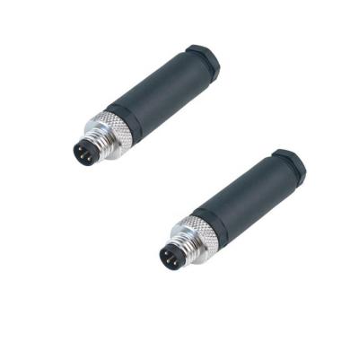 China Hot Sale Automotive M8 Series Waterproof Connector 3 Pin Straight Male Assembly M8 3 Pin Connector M8 for sale