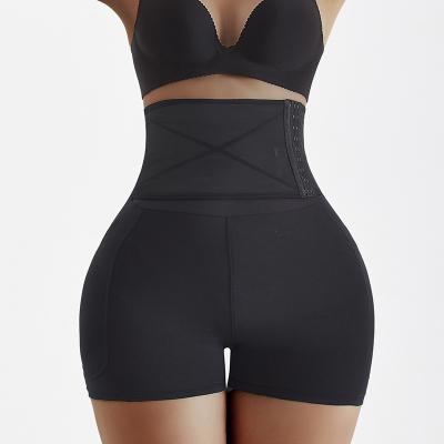 China Anti-Bacterial Women Seamless Hip Enhance Body Shaper Compression High Waist Tummy Control Plus Size Shapewear for sale