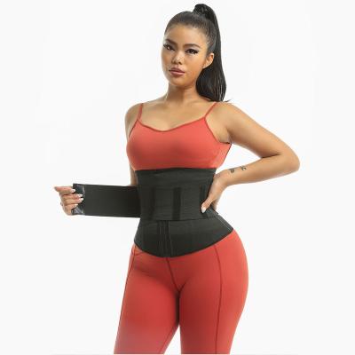 China Anti-Bacterial Women's Detachable Tummy Control Wrap Bandage Belt+Zipper Brown Waist Trainer Shaper Fitness Body Slimming Waist Corset for sale