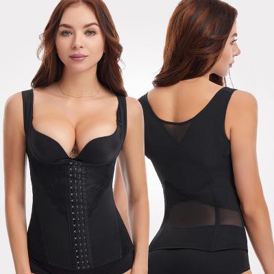 China Anti-Bacterial Tummy Belly Girdle Body Shaper Control Waist Cincher Corset Vest Shaperwear Slimming Belt Women Waist Trainer Push Up Vest for sale