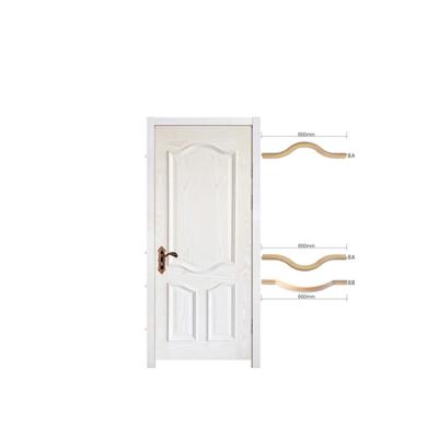 China Modern Top Price 2021 Slot Jamb Cheap MDF Door Thin Frame Door for sale