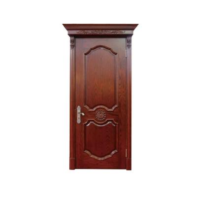 China New Modern Carved Wood Door Fancy Front Entry Wooden Door for sale