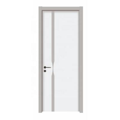 China Shaker Style White Painted Bedroom Modern Single Door Interior Solid Wood Doors for sale