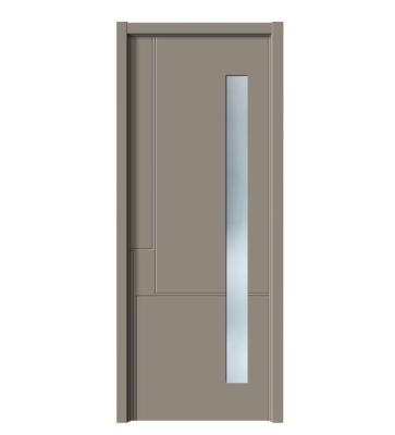 China Wholesale Modern Solid Wood Paint Door Modern Door Handle Interior Doors With Frames for sale