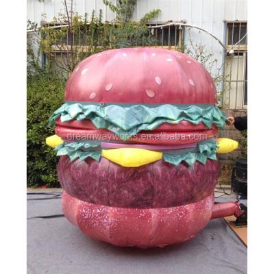 China Same as picture or custom as your require 2021 hot sale giant inflatable hamburger, inflatable hamburger, inflatable food for advertising for sale