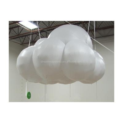 China 2021 Best Hot Selling PVC Giant Inflatable Cloud, Inflatable Hanging Cloud For Advertising for sale