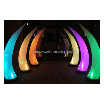 China Decoration for hot sale events 2021 party decoration inflatable cone with led light for sale for sale