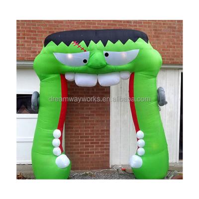 China Same as picture or custom as your require 2021 hot sale frankenstein inflatable arch for halloween for sale