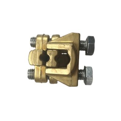 China Barrier Ground Rod Clamps Earth Copper Brass Rod Clamps for sale