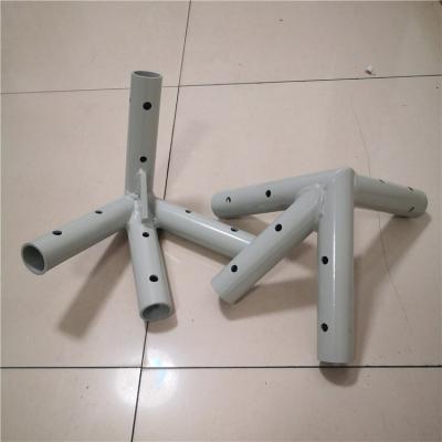 China Exhibition Tent Fittings Powder Coating Probably Metal Pipe Corner Corners For Garden Tent for sale