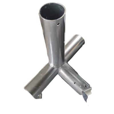 China Custom Galvanized Steel Pipe Fittings Exhibition Tent Fittings Tent Pipe Fitting Tent Bracket Steel Pipe Fittings for sale