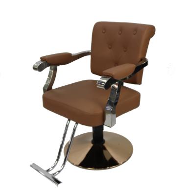 China Modern Genuine Synthetic Leather Men's Height Adjustable Hydraulic Pump Hair Salon Furniture Shaving Barber Chair for sale