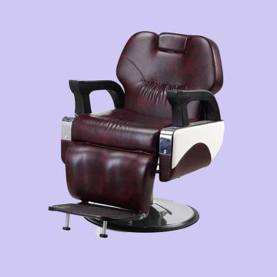 China Modern Hot Selling Salon Hairdressing Beauty Equipment Hair Cutting Hydraulic Pump Synthetic Leather Extended Barber Chair for sale