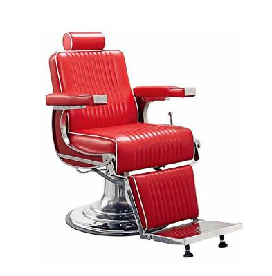 China Modern Hot Selling Salon Hairdressing Beauty Equipment Hair Cutting Hydraulic Pump Synthetic Leather Extended Barber Chair for sale