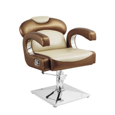 China Modern Hot Selling Salon Hairdressing Beauty Equipment Hair Cutting Hydraulic Pump Synthetic Leather Extended Barber Chair for sale