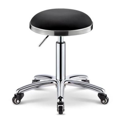 China Modern PU Restaurant Dining Stool Shop Waiting Shaving Back Seat Stylist Furniture Salon Chair Haircutting Salon Bar Stool for sale