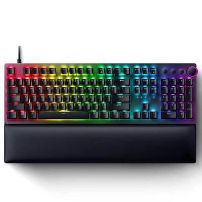 China Original Razer Hunter V2 Optical Mechanical Gaming Keyboard Plug and Play Chroma RGB 104keys for sale