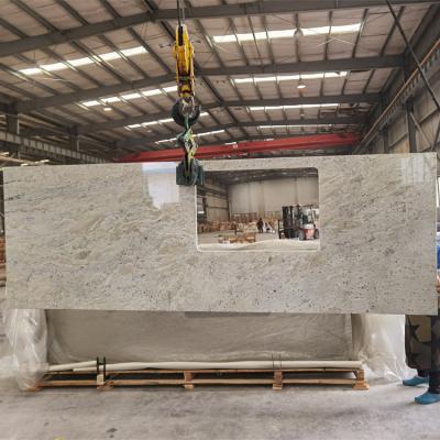 China 2022 Modern GOLDTOP Polished River White Granite For Slab Kitchen Bathroom Countertops Vanity Tops for sale