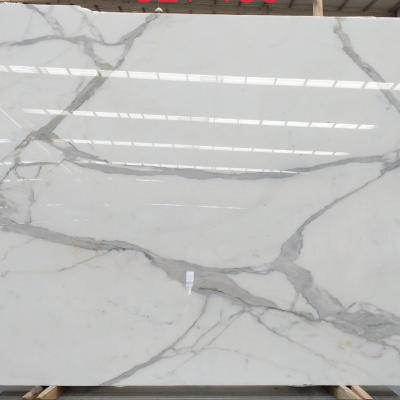 China Supplier Italy Calacatta Modern Price Calacatta White Marble Slabs And Tiles Price for sale