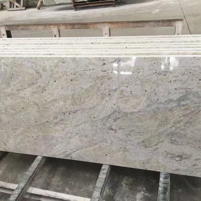 China Modern Kitchen Countertops And Tanble Tops Stone Natural River White Granite Slabs for sale