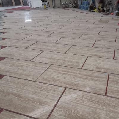 China China modern polished beige yellow travertine marble slab price of indoor and outdoor wall design tile for floor and wall for sale