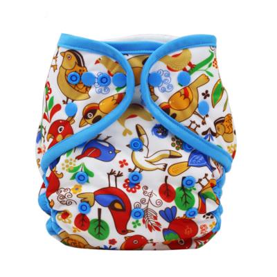 China LazyRabbit Printed Digital Printing AIO Style Cloth Diaper Night Use Without Pocket Instant Diaper for sale