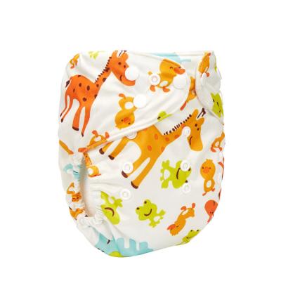 China Printed eco-friendly fashional and modern reusable polyester cloth diaper baby washable diaper cover for sale