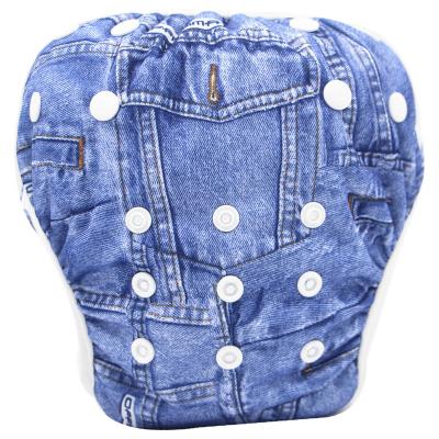 China Printed Swimming Diapers Cloth Baby Reusable Swim Diaper Pants for sale