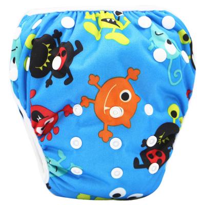 China Printed Swimming Pool Cloth Diapers High Waist Baby Reusable Swim Diaper for sale