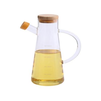 China Leakproof Household Products Oil Glass Jar With Handle Seasoning Dispenser for sale