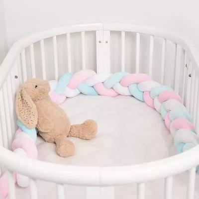 China Wholesale Soft Sustainable Baby Crib Protector Sofa Crib Knot Long Nursing Pillow for sale