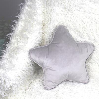 China Sustainable Custom Soft Velvet Star Shaped Pillows Personalized Design Kids Star Pillows for sale