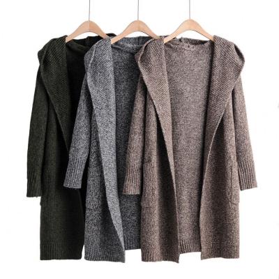 China Anti-wrinkle ladies sweater for winter Korean style fashion thick knit cardigan sweater custom women for sale