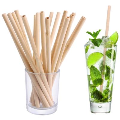 China Biodegradable Reusable Bamboo Straws Straw Set 6 Sustainable Eco Friendly Bamboo Straws With Brush for sale