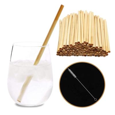 China Disposable Plant Based Reed Grass Drinking Straw , All Natural Biodegradable Reed Drinking Straws 20cm for sale