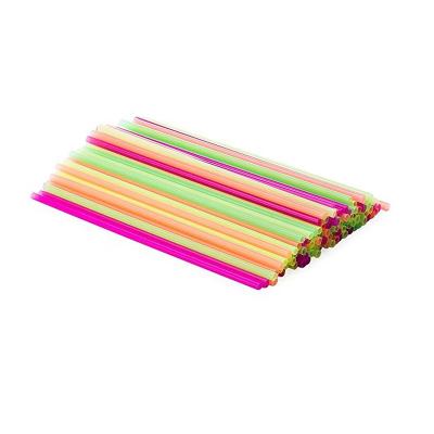 China 5 Inch CLASSIC Neon Coffee & Cocktail Stirrers Straws , Disposable Plastic Sip Stir Straw 300 Pcs for sale