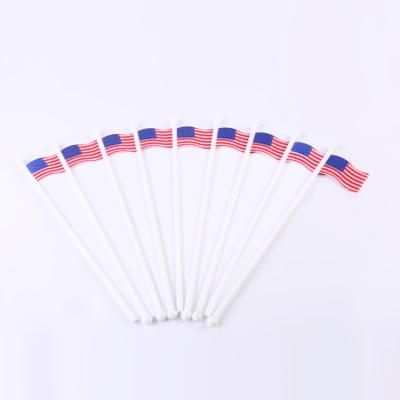 China Viable Plastic American Flag Cocktail Stick Drinks Stirrers 21cm for sale