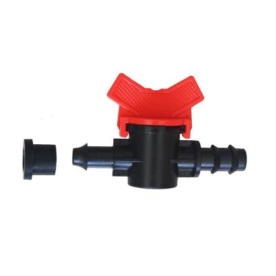 China Micro Flexible Irrigation Tube Accessories Dn16 Barb Offtake Valve With Rubber Other Watering And Irrigation Plastic for sale